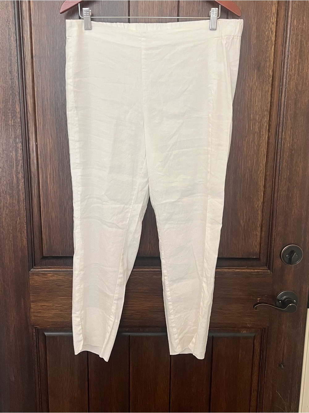 J. Jill Linen Stretch pants in Off-White/Cream